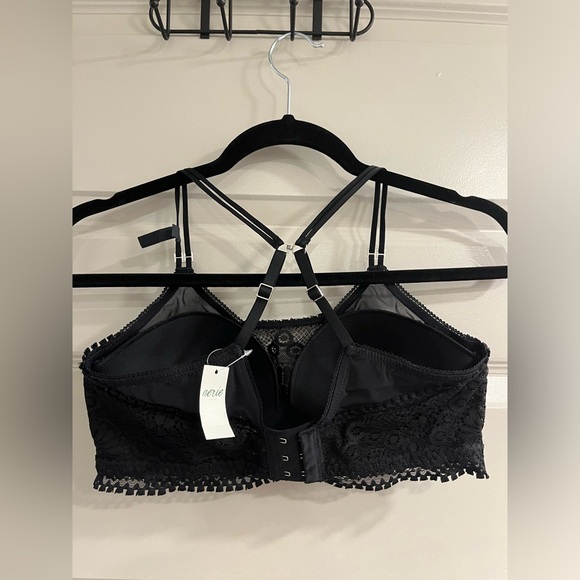NWT AERIE REAL POWER WIRELESS PUSH UP JOY LACE BRA 34C - Picture 3 of 8